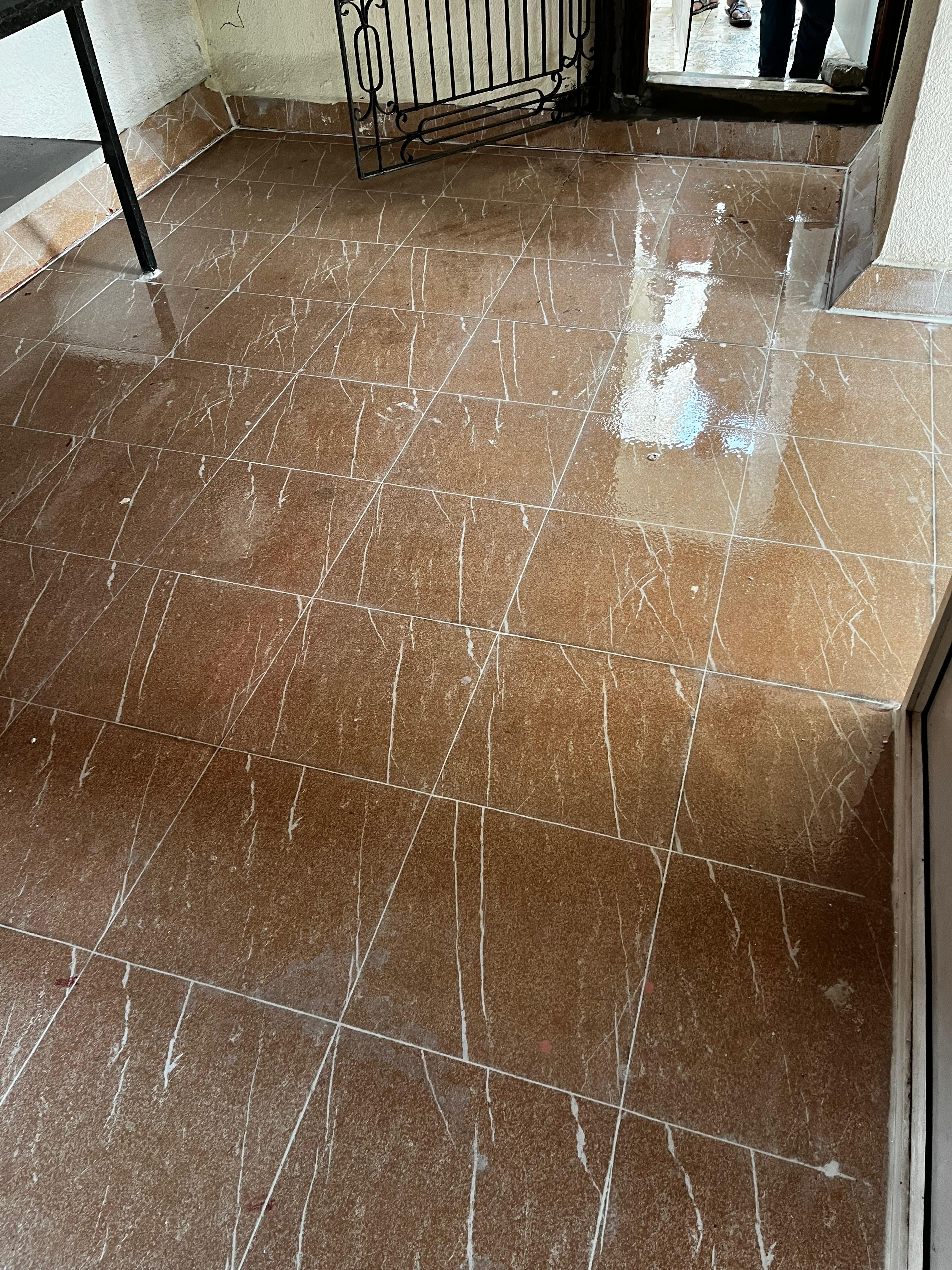Balcony floor sunken slab grouting and waterproofing in Pimple Saudagar Pune